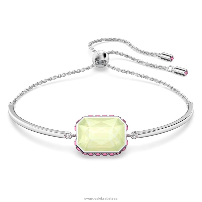 orbita náramok osemhranný výbrus, viacfarebný, rhodiovaný B8ZNT502 Swarovski šperky