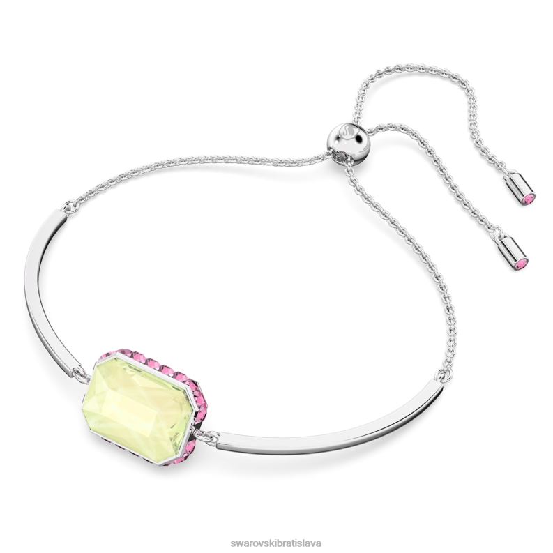 orbita náramok osemhranný výbrus, viacfarebný, rhodiovaný B8ZNT540 Swarovski šperky