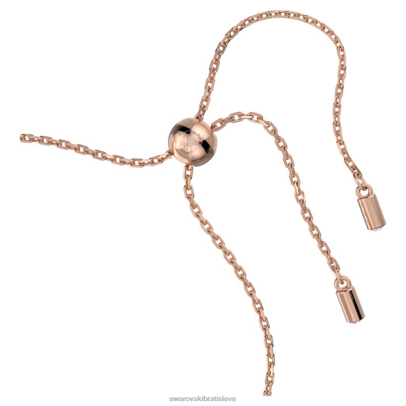 stellový náramok kite strih, hviezdicový, biely, pozlátený ružovým zlatom B8ZNT528 Swarovski šperky