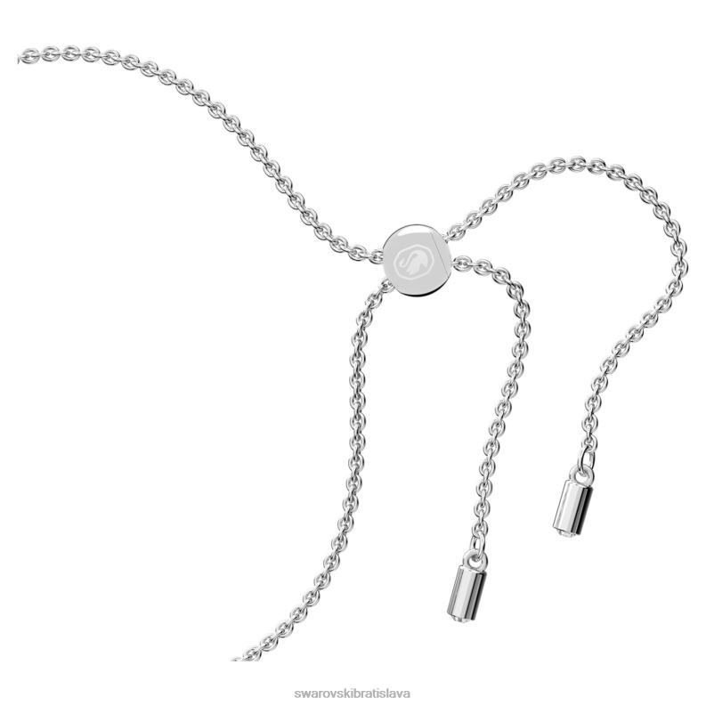 stellový náramok zmiešané rezy, hviezdicové, biele, rhodiované B8ZNT513 Swarovski šperky