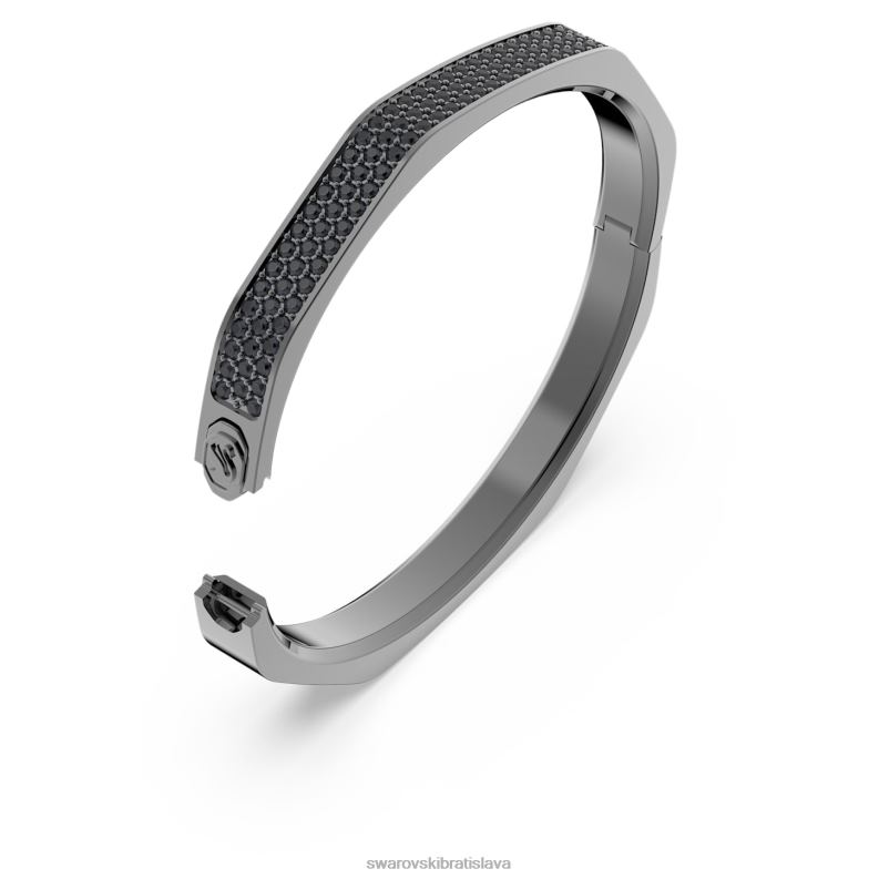 dextera náramok osemuholníkový tvar, čierna, ruténiová B8ZNT600 Swarovski šperky