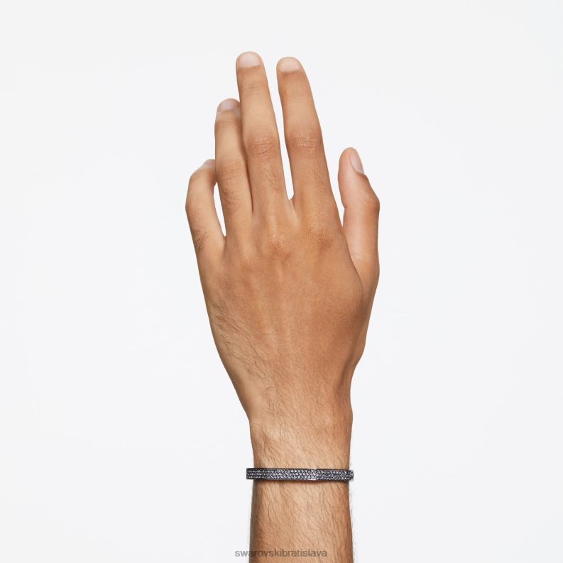 dextera náramok osemuholníkový tvar, čierna, ruténiová B8ZNT600 Swarovski šperky