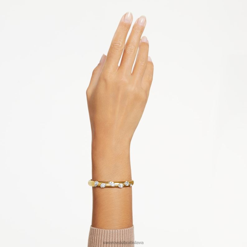 dextera náramok zmiešané strihy, biele, pozlátené B8ZNT631 Swarovski šperky