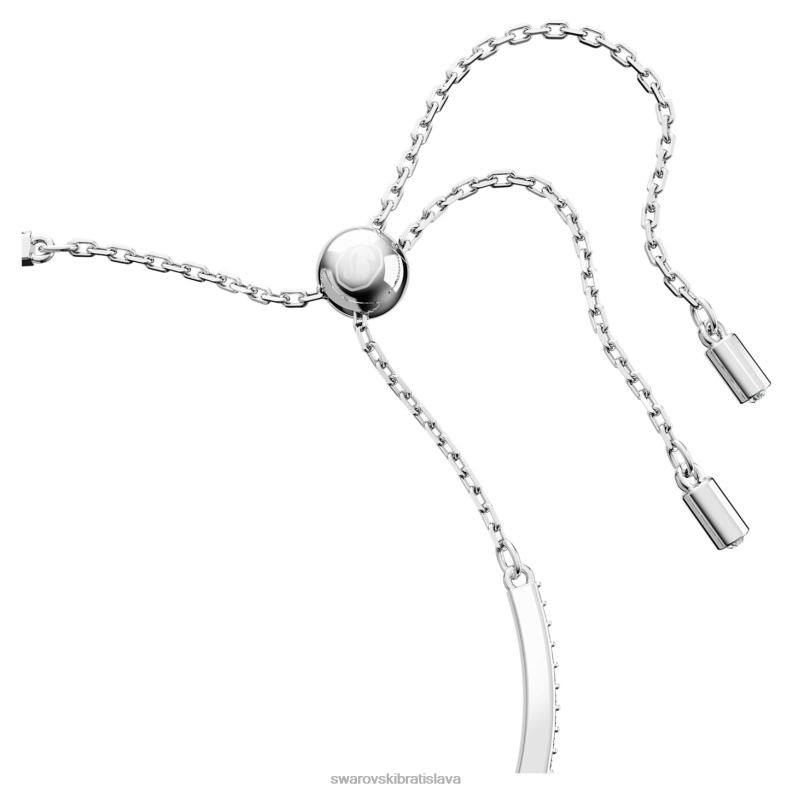 ikonický labutí náramok labuť, biela, rhodiovaná B8ZNT508 Swarovski šperky