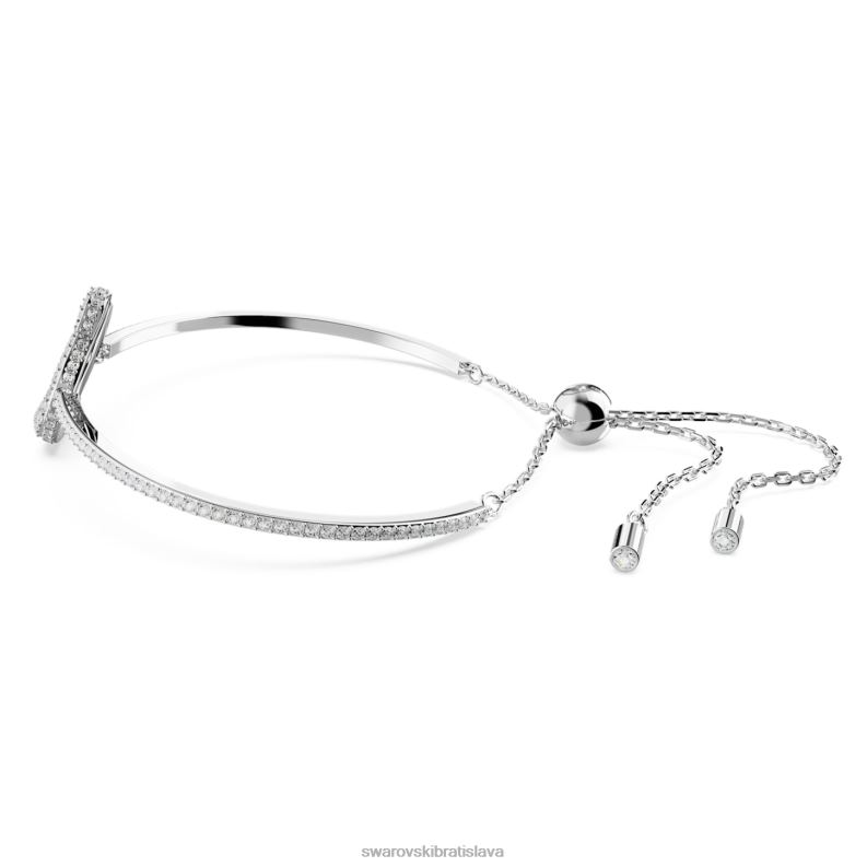 ikonický labutí náramok labuť, biela, rhodiovaná B8ZNT508 Swarovski šperky