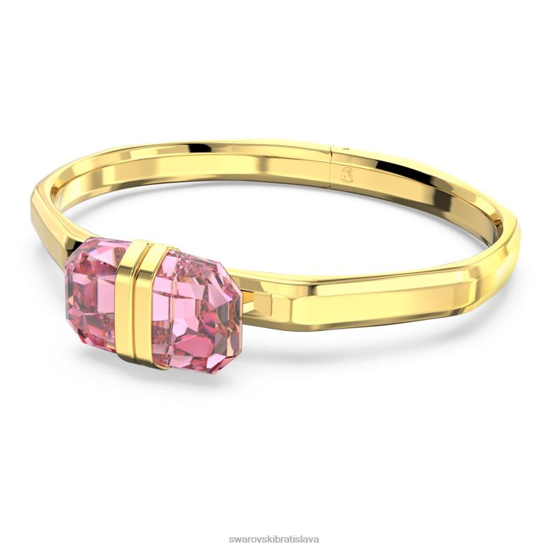 lucentný náramok magnetické zapínanie, ružové, pozlátené B8ZNT617 Swarovski šperky