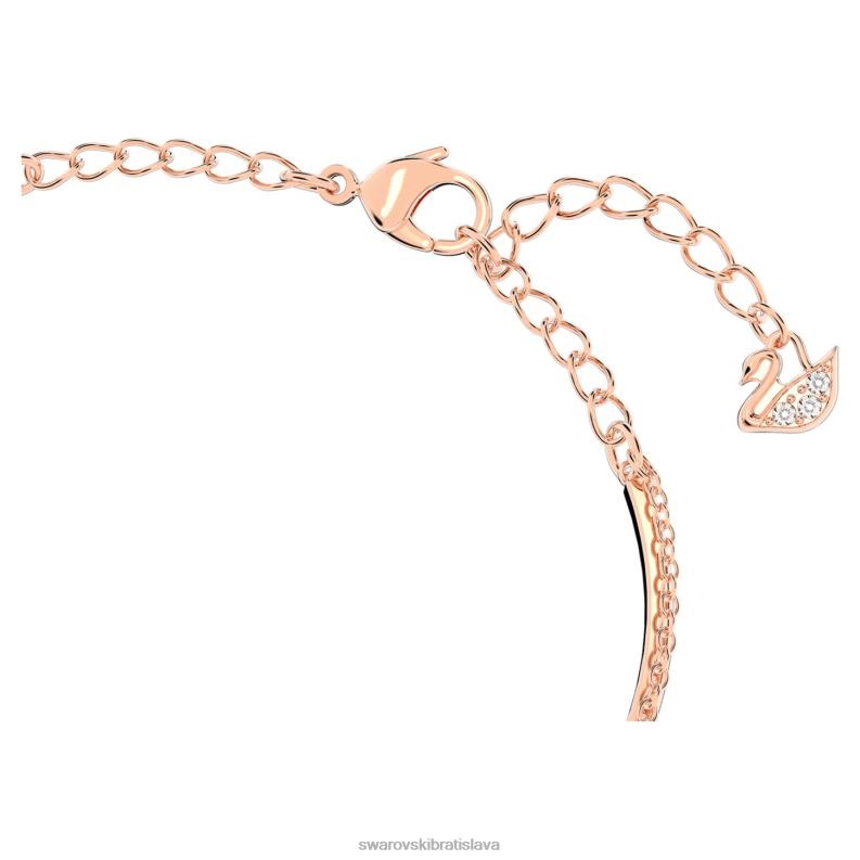 nekonečný náramok nekonečno, biela, pozlátená ružovým zlatom B8ZNT493 Swarovski šperky