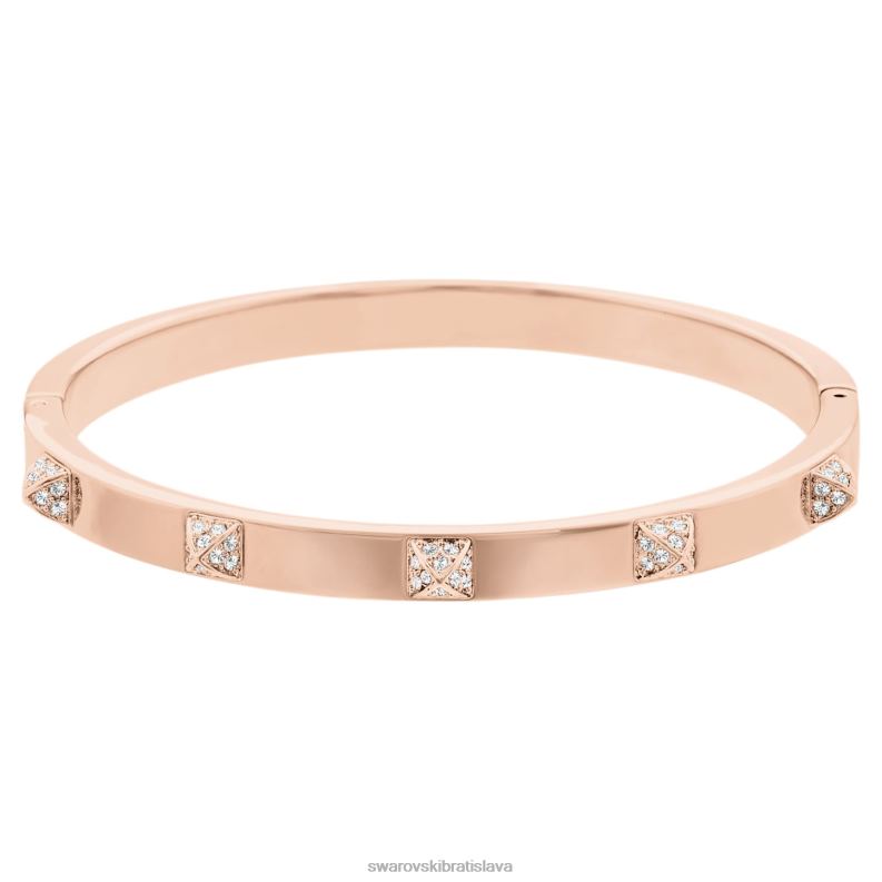 taktický náramok povrchová úprava biela, ružové zlato B8ZNT594 Swarovski šperky