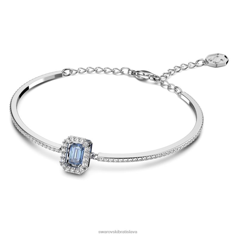 tisícročia náramok osemhranný rez, dlažba, modrá, rhodiovaná B8ZNT500 Swarovski šperky
