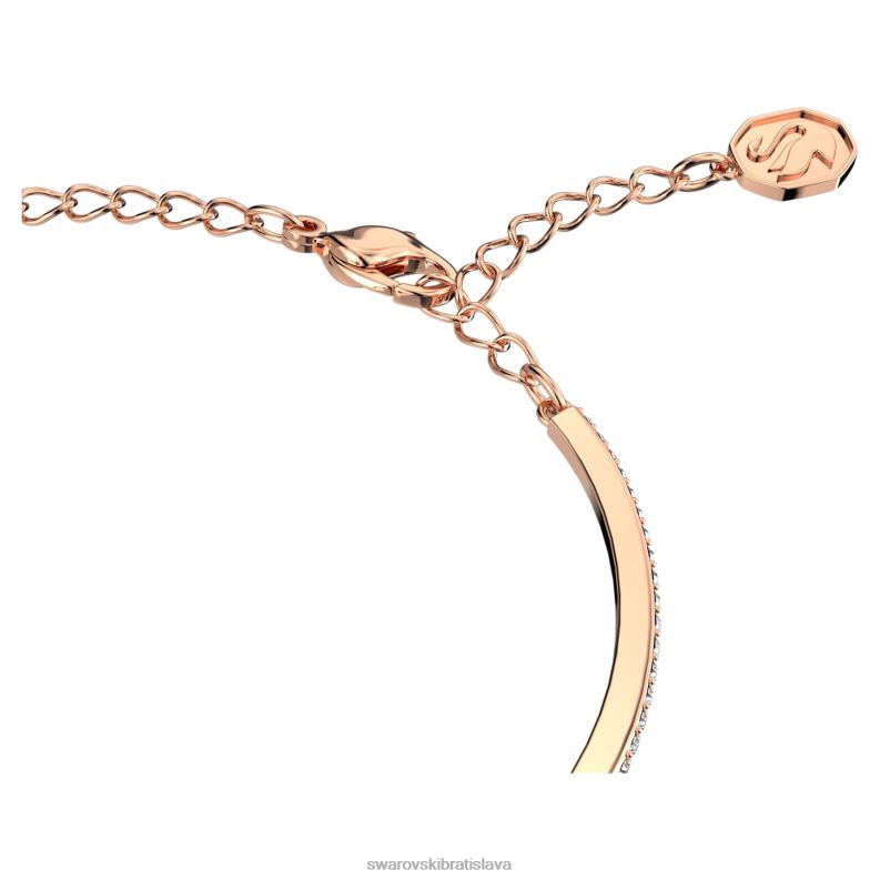 tisícročia náramok osemhranný rez, dlažba, ružová, pozlátená ružovým zlatom B8ZNT503 Swarovski šperky