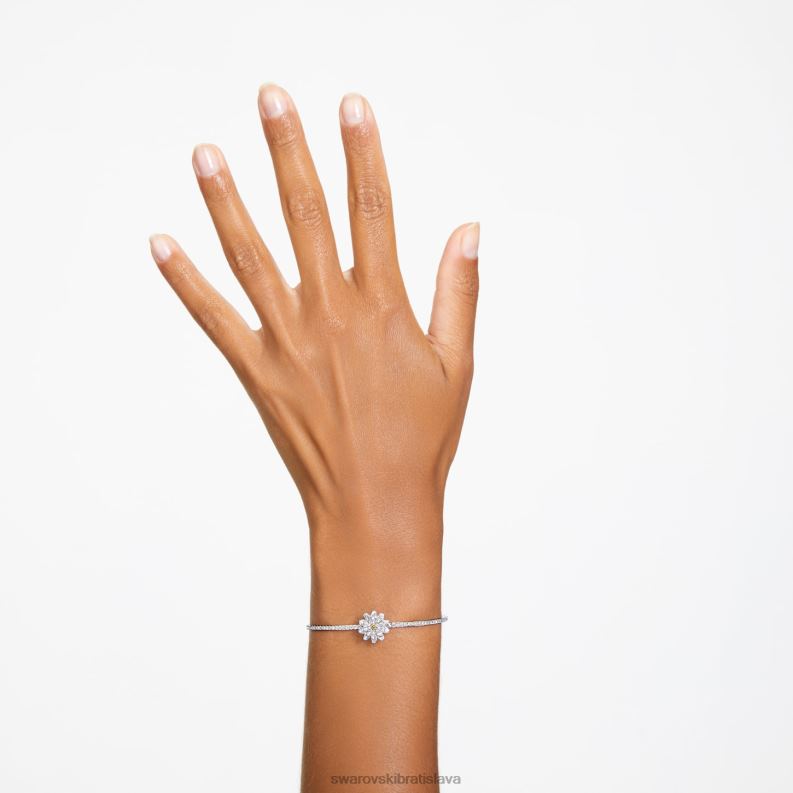 večný kvetinový náramok kvetina, viacfarebná, povrchová úprava zmiešaný kov B8ZNT629 Swarovski šperky