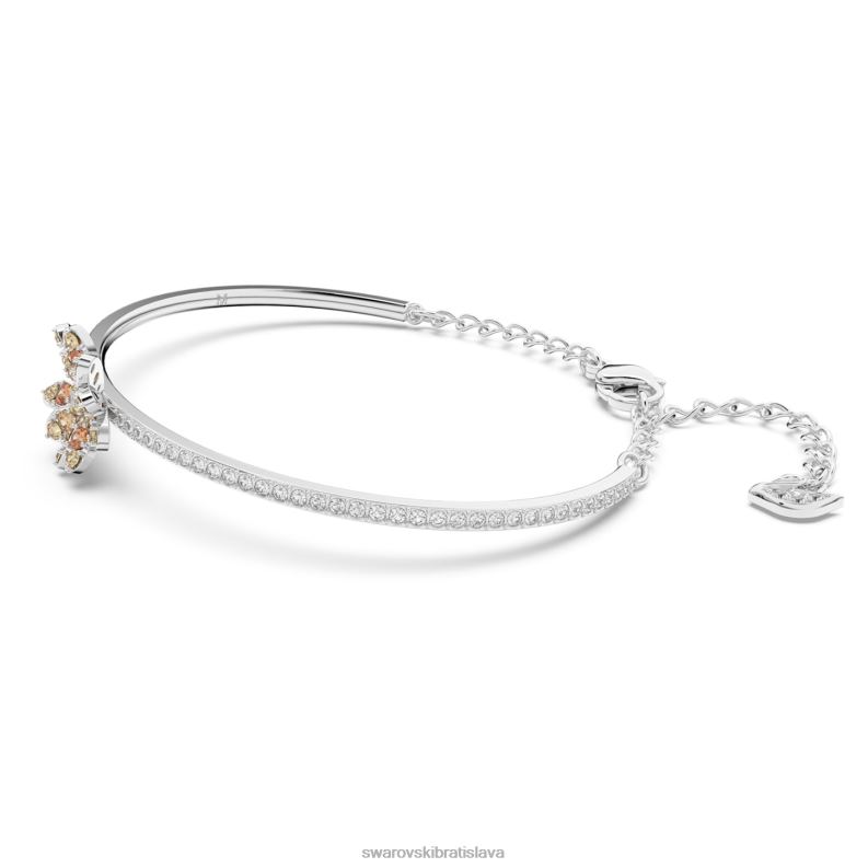 večný kvetinový náramok kvetina, viacfarebná, povrchová úprava zmiešaný kov B8ZNT629 Swarovski šperky