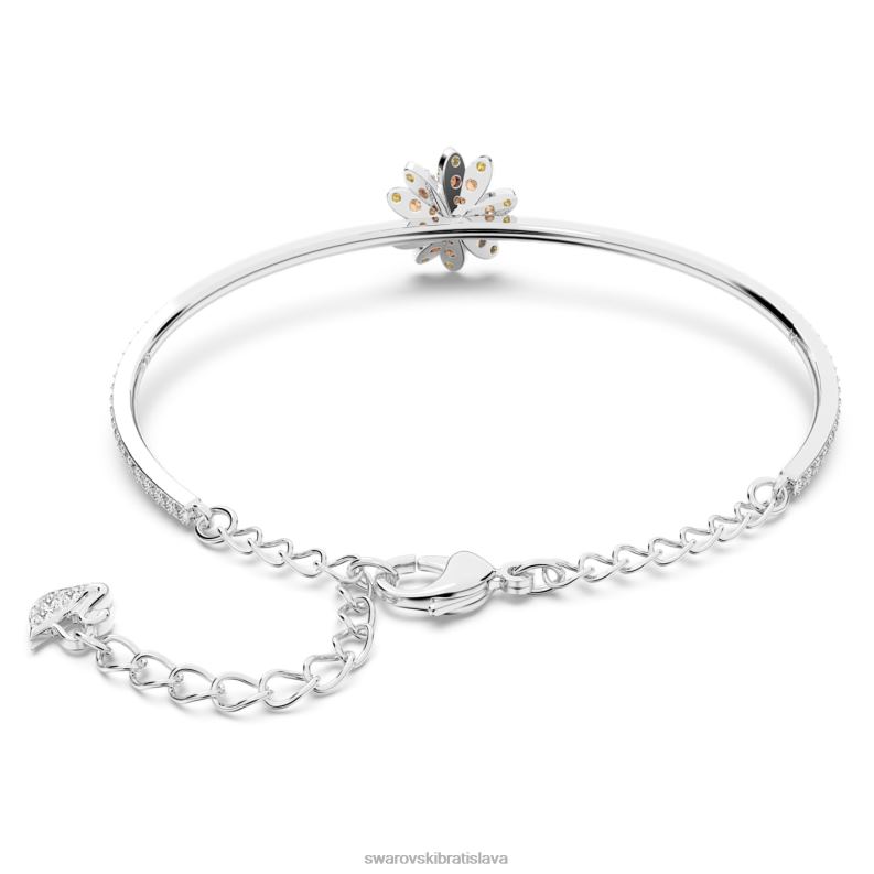 večný kvetinový náramok kvetina, viacfarebná, povrchová úprava zmiešaný kov B8ZNT629 Swarovski šperky