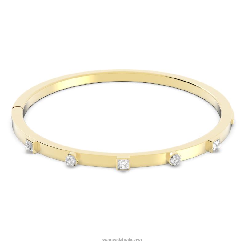 vzrušujúci náramok zmiešané strihy, biele, pozlátené B8ZNT627 Swarovski šperky
