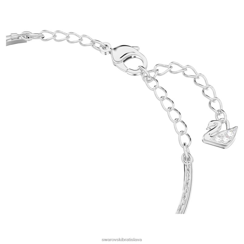zázvorový náramok biela, rhodiovaná B8ZNT601 Swarovski šperky