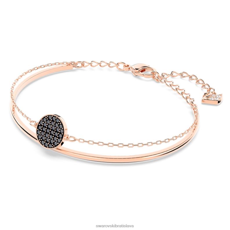 zázvorový náramok sivá, pozlátená ružovým zlatom B8ZNT605 Swarovski šperky