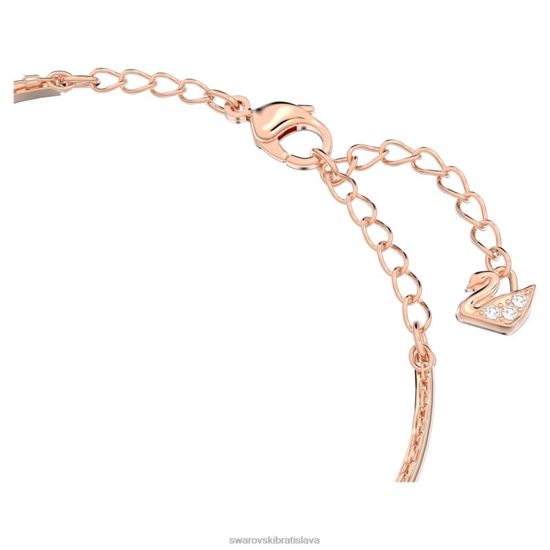 zázvorový náramok sivá, pozlátená ružovým zlatom B8ZNT605 Swarovski šperky