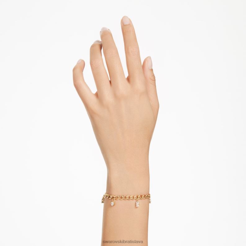 dextera náramok zmiešané strihy, biele, pozlátené B8ZNT460 Swarovski šperky