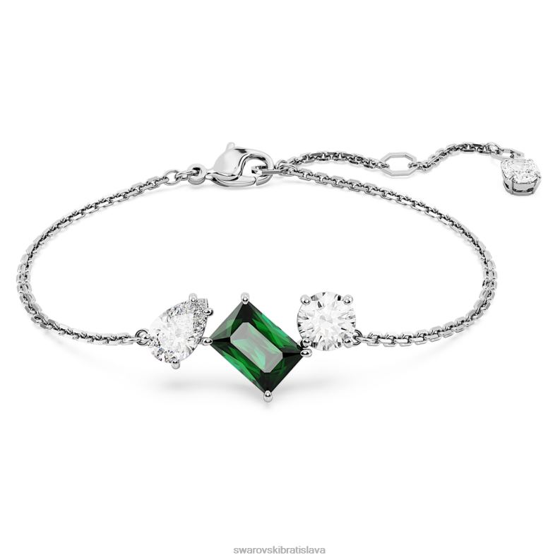 mesmera náramok zmiešané rezy, zelené, rhodiované B8ZNT457 Swarovski šperky