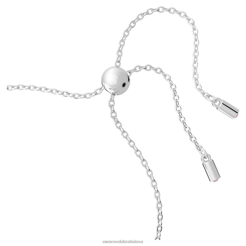 náramok gema zmiešané strihy, kvetinové, ružové, rhodiované B8ZNT417 Swarovski šperky
