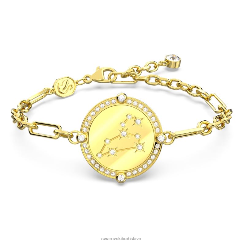 náramok zverokruhu leo, zlatý tón, pozlátený B8ZNT450 Swarovski šperky