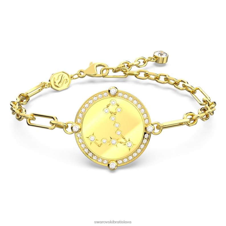 náramok zverokruhu ryby, zlatý tón, pozlátený B8ZNT467 Swarovski šperky