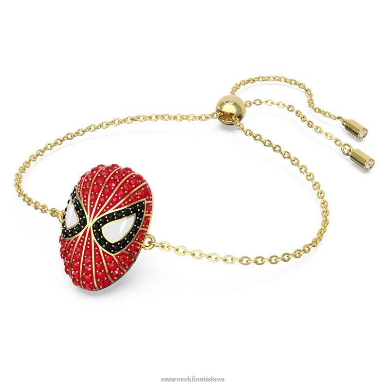 zázračný spider-man náramok červená, pozlátená B8ZNT429 Swarovski šperky