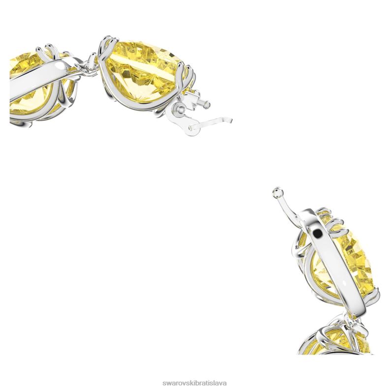 náramok s harmóniou vankúšový strih, žltý, rhodiovaný B8ZNT584 Swarovski šperky