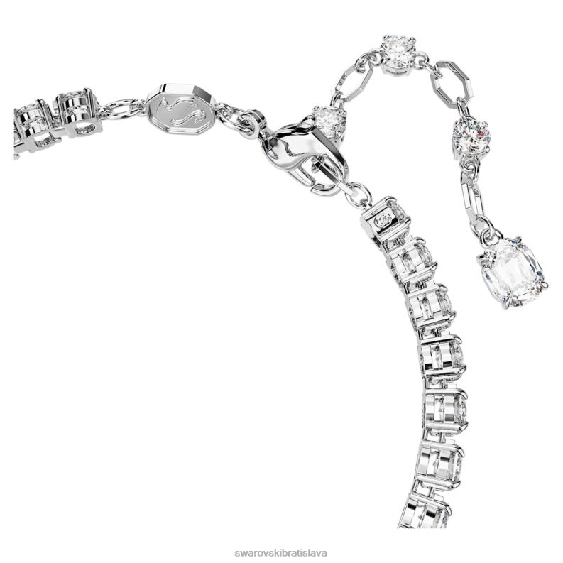 tenisový náramok matrix zmiešané rezy, ružové, rhodiované B8ZNT578 Swarovski šperky