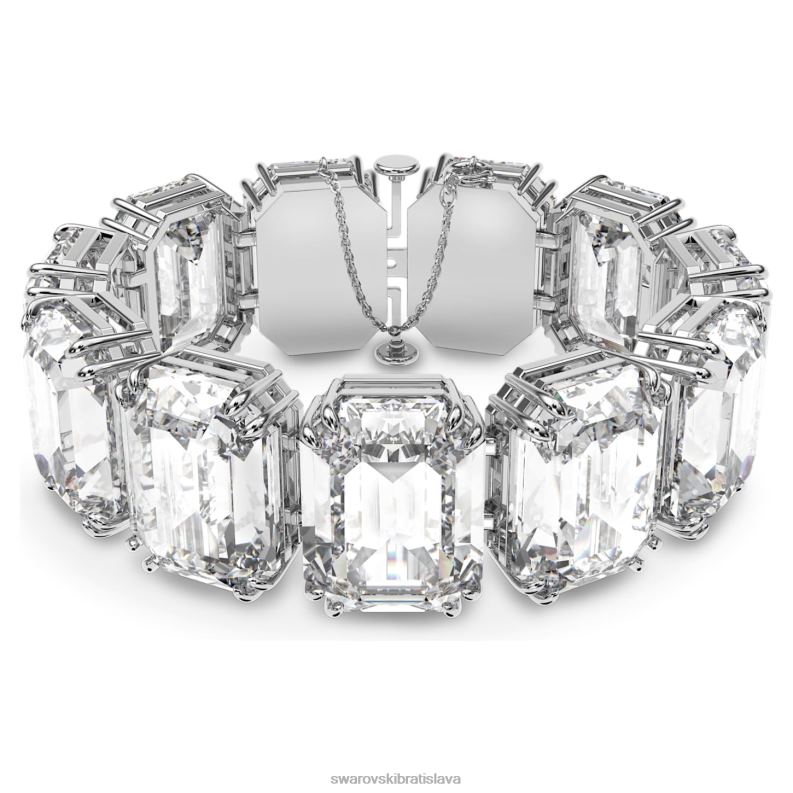 tisícročia náramok nadrozmerné kryštály, osemhranný brus, biele, rhodiované B8ZNT557 Swarovski šperky