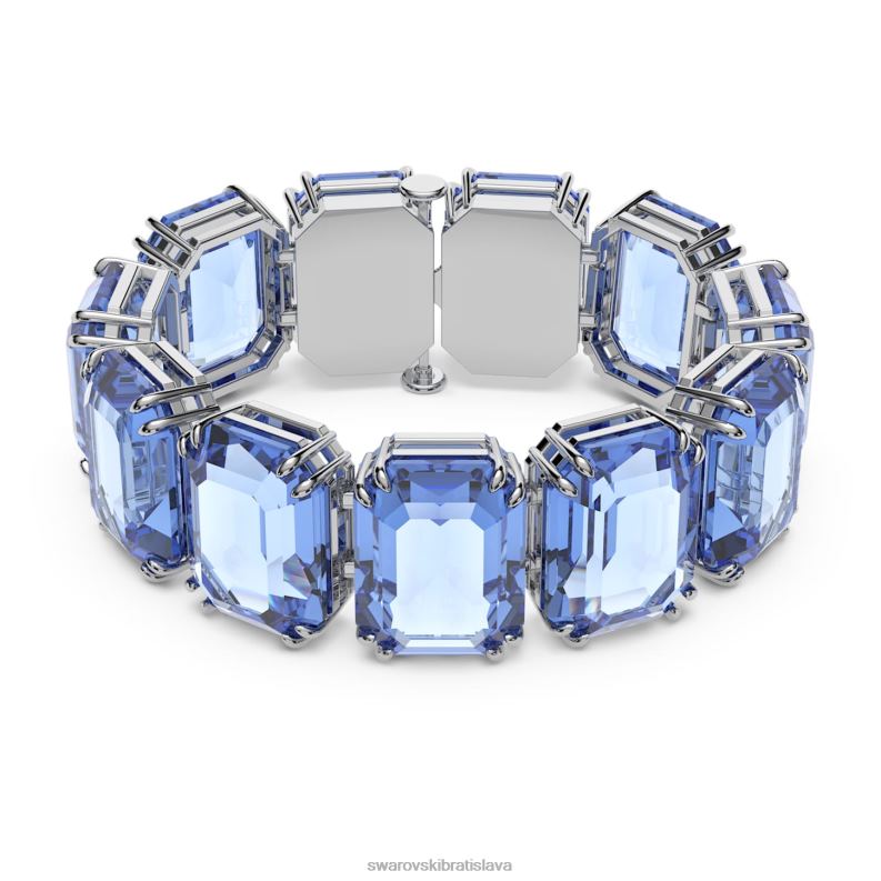 tisícročia náramok nadrozmerné kryštály, osemhranný výbrus, modré, rhodiované B8ZNT564 Swarovski šperky