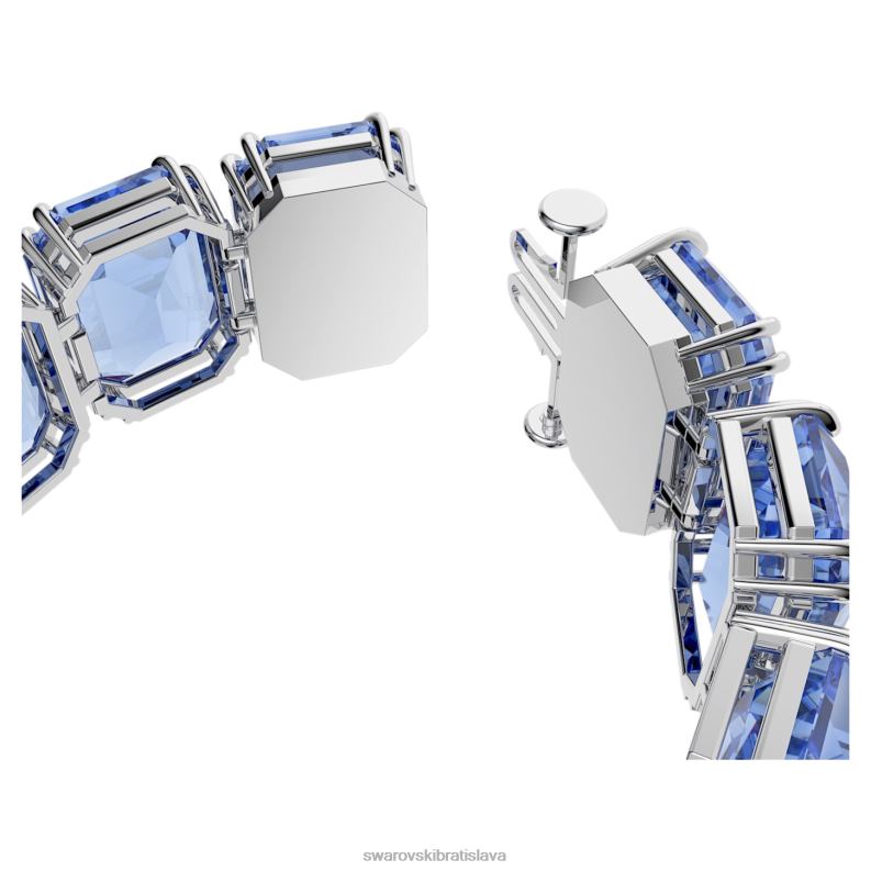tisícročia náramok nadrozmerné kryštály, osemhranný výbrus, modré, rhodiované B8ZNT564 Swarovski šperky