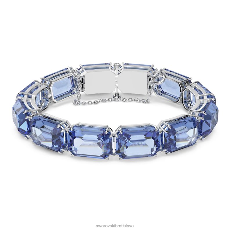 tisícročia náramok osemhranný výbrus, modrý, rhodiovaný B8ZNT568 Swarovski šperky