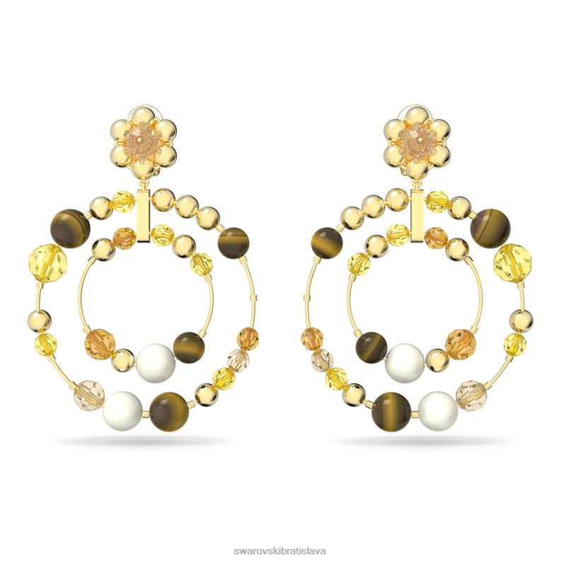 somnia kruhové náušnice viacfarebné, pozlátené B8ZNT930 Swarovski šperky