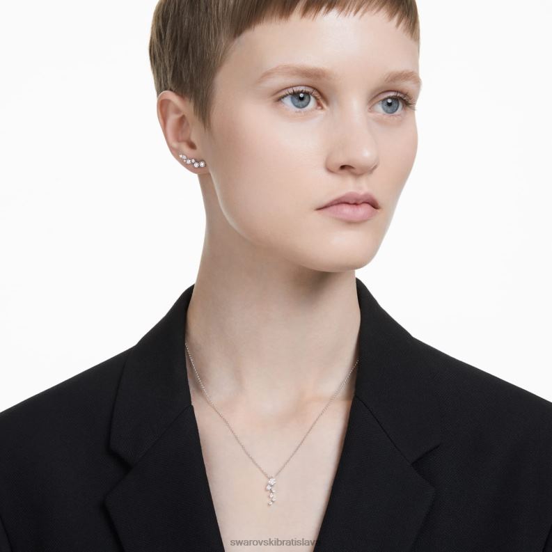 intímne manžety na uši 14k biele zlato B8ZNT960 Swarovski šperky