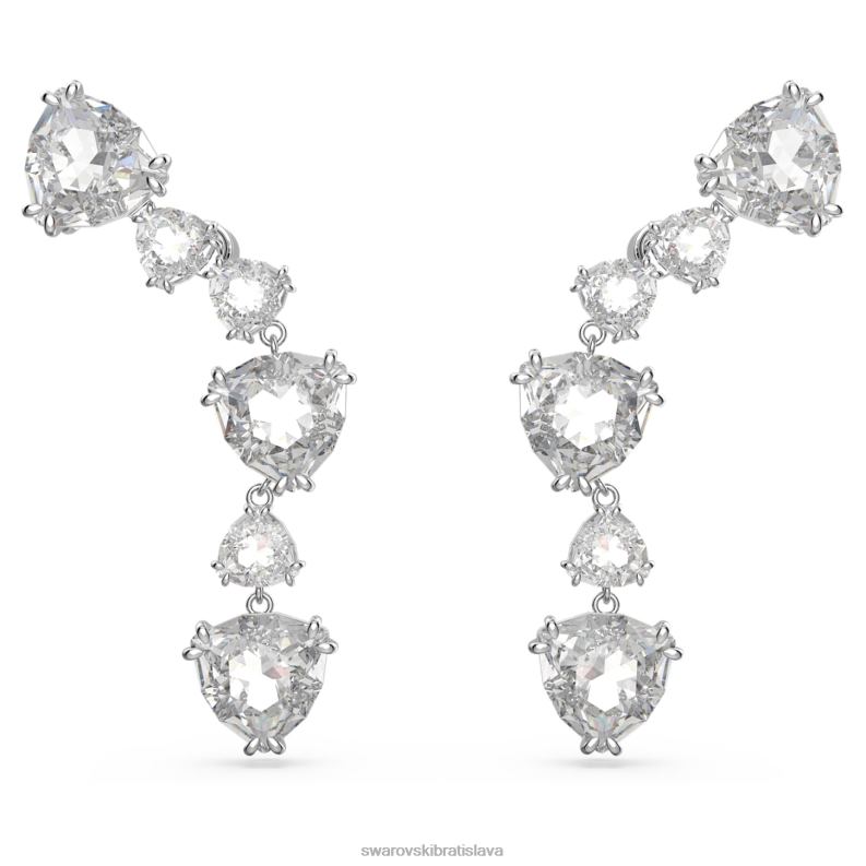 mesmera manžety na uši triliantový výbrus, biely, rhodiovaný B8ZNT961 Swarovski šperky