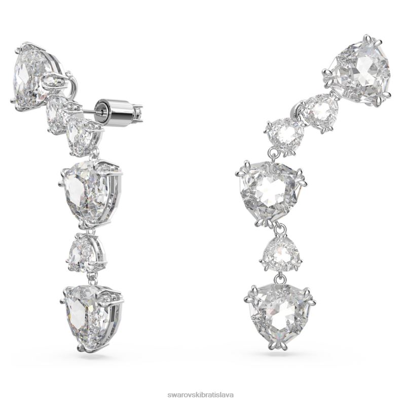mesmera manžety na uši triliantový výbrus, biely, rhodiovaný B8ZNT961 Swarovski šperky