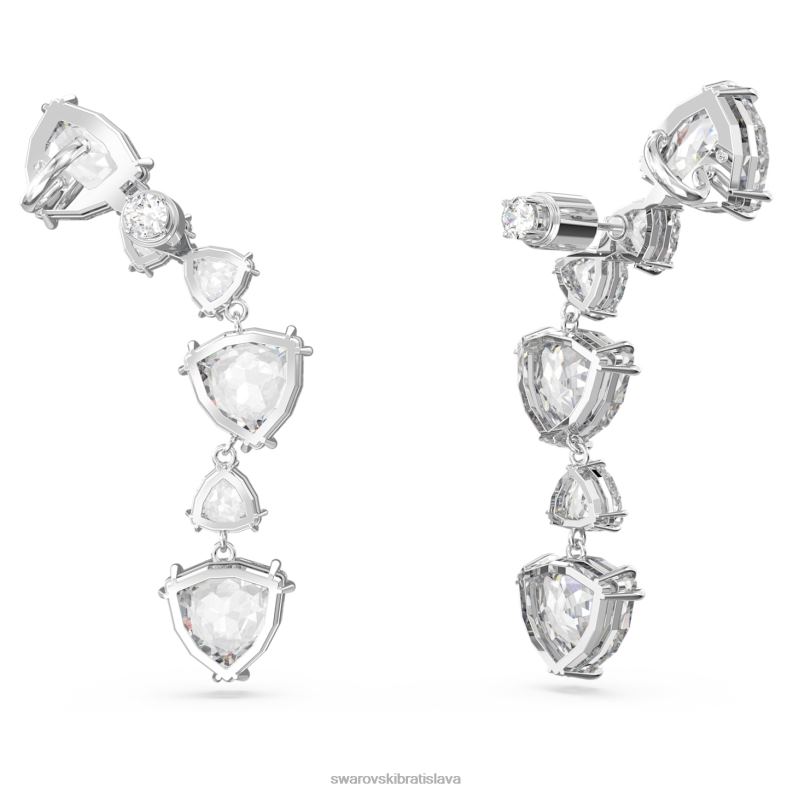 mesmera manžety na uši triliantový výbrus, biely, rhodiovaný B8ZNT961 Swarovski šperky
