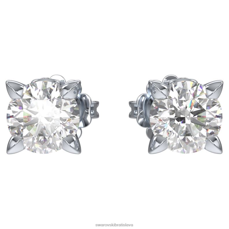 napichovacie náušnice večnosti 14k biele zlato B8ZNT649 Swarovski šperky
