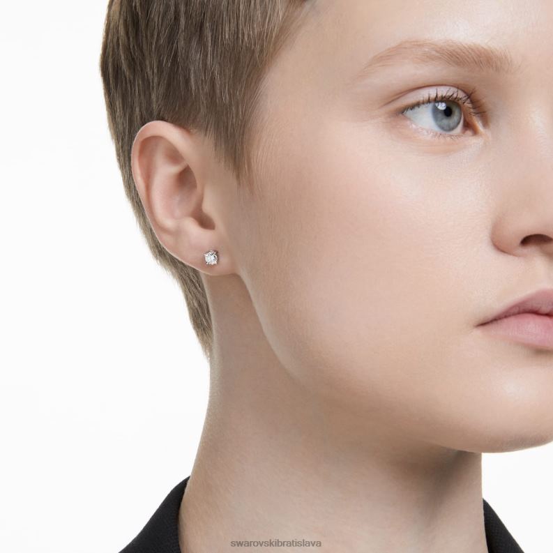 napichovacie náušnice večnosti 14k biele zlato B8ZNT650 Swarovski šperky