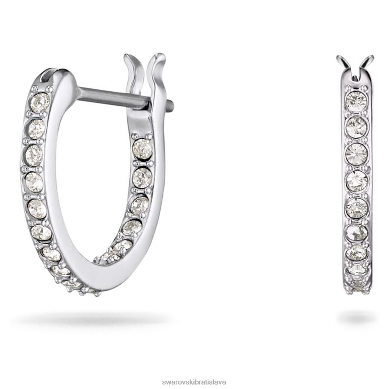 ikonické labutie náušnice labuť, modrá, rhodiovaná B8ZNT783 Swarovski šperky