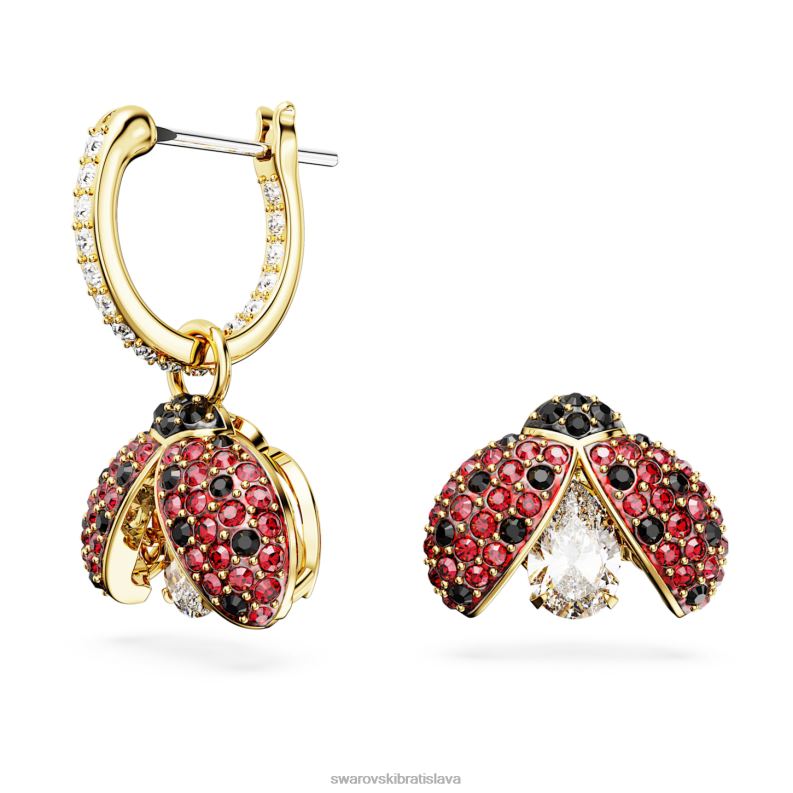 visiace náušnice idyllia lienka, červená, pozlátená B8ZNT826 Swarovski šperky