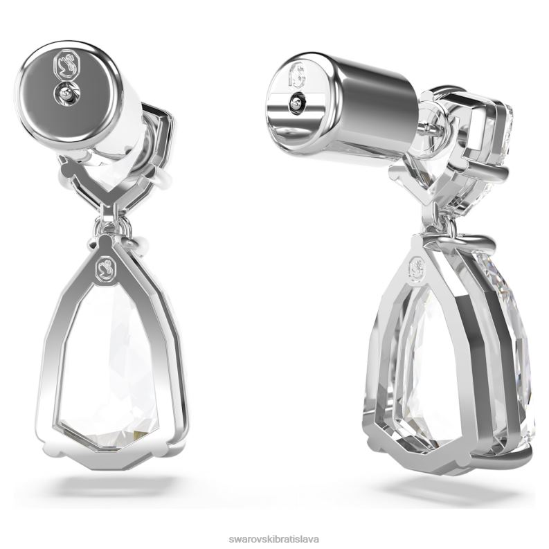 visiace náušnice mesmera zmiešané rezy, biele, rhodiované B8ZNT833 Swarovski šperky