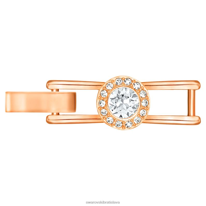 anjelský extender okrúhly výbrus, biely, pozlátený ružovým zlatom B8ZNT1131 Swarovski šperky