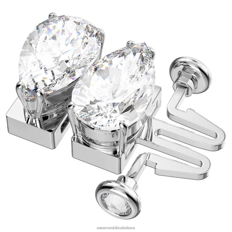 predlžovač tisícročí hruškový rez, biely, rhodiovaný B8ZNT1107 Swarovski šperky