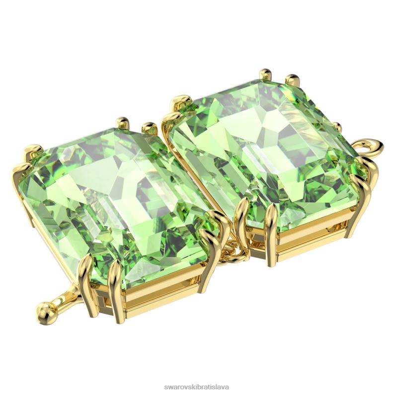 predlžovač tisícročí osemhranný výbrus, zelený, pozlátený B8ZNT1118 Swarovski šperky