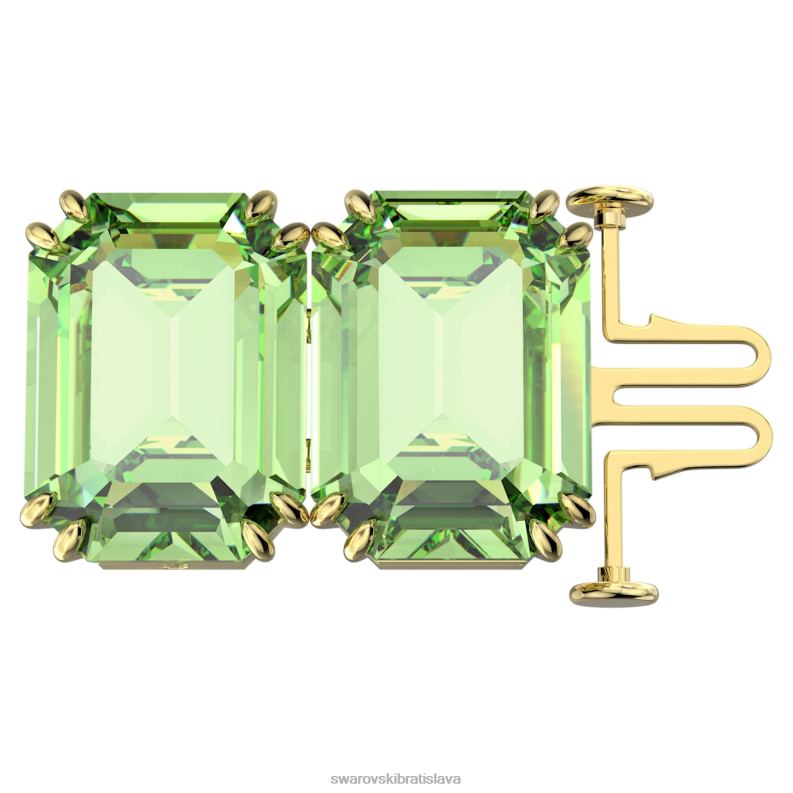 predlžovač tisícročí osemhranný výbrus, zelený, pozlátený B8ZNT1129 Swarovski šperky
