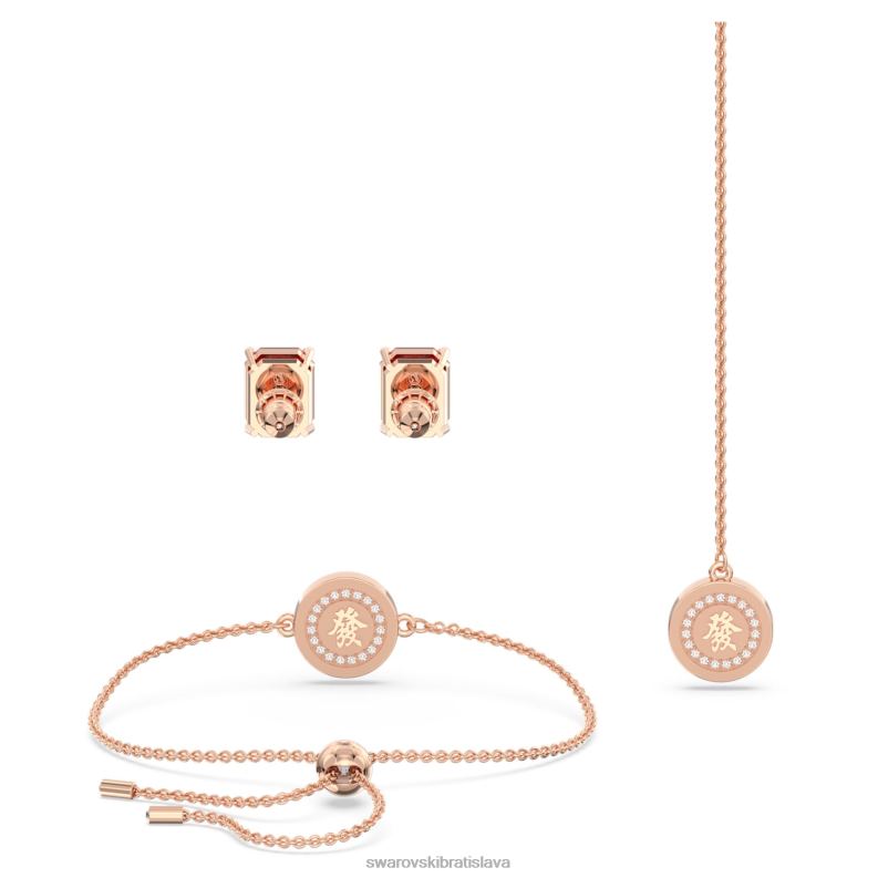 alea set viacfarebné, pozlátené ružovým zlatom B8ZNT396 Swarovski šperky