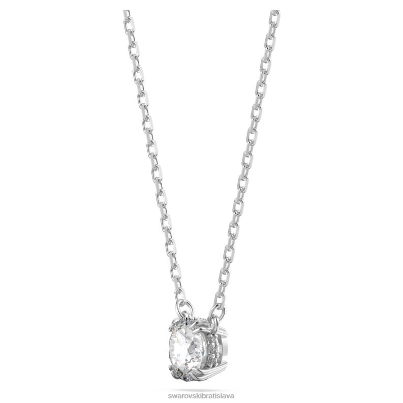 súhvezdie okrúhly výbrus, biely, rhodiovaný B8ZNT392 Swarovski šperky
