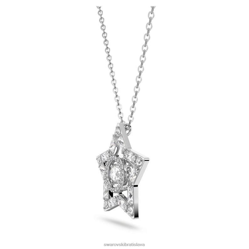 súprava stella zmiešané rezy, hviezdicové, biele, rhodiované B8ZNT405 Swarovski šperky